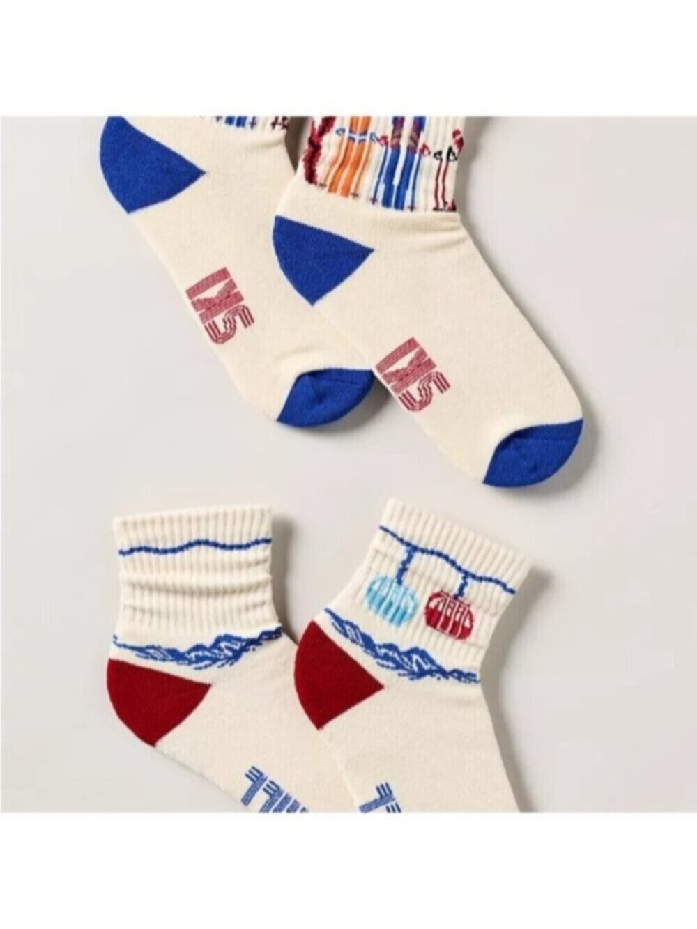 NWT Size OS - Daily Practice Icon Cotton Socks, set of 2 (NWT US$ 24) - Picture 3 of 16